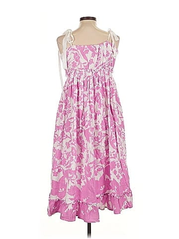 Peter Som Collective Pink Floral Midi Dress (view 2)