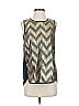 J.Crew Silver Gold Sleeveless Blouse Size 4 - photo 1