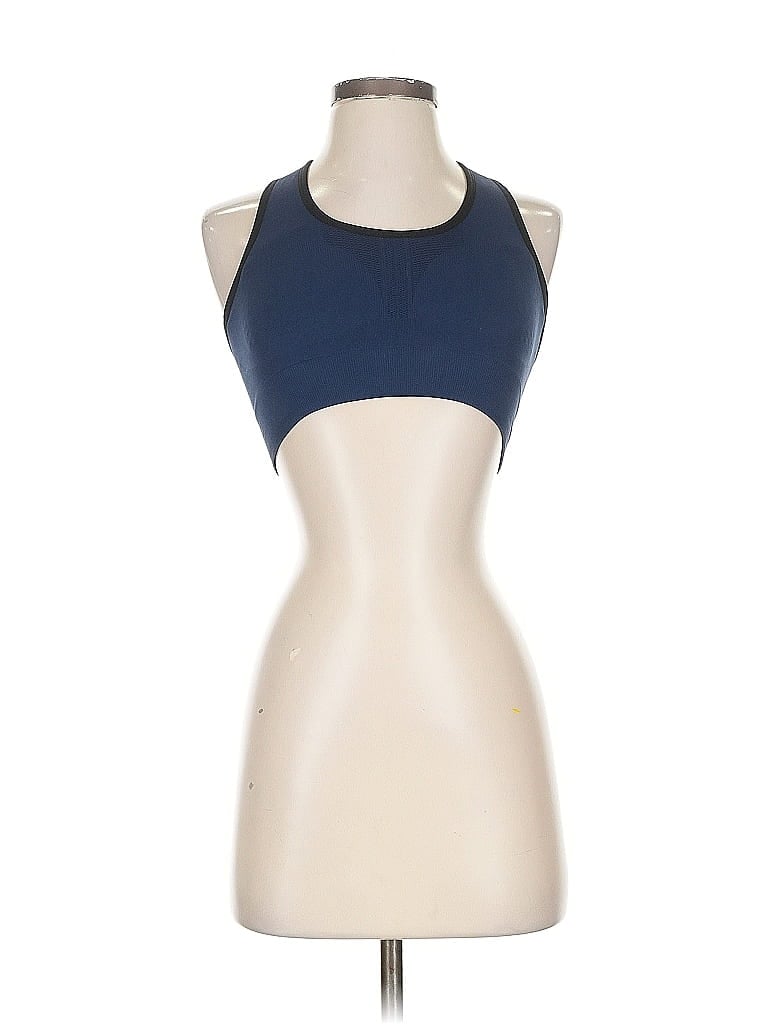 Pre-owned Assorted Brands Tank Top Blue Halter Neckline Tops