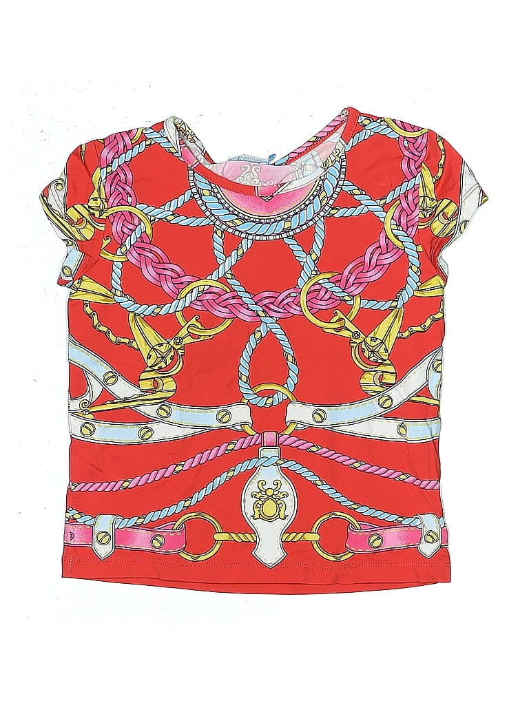 Pre-owned J. Mclaughlin Kids' Short Sleeve T-shirt In Red
