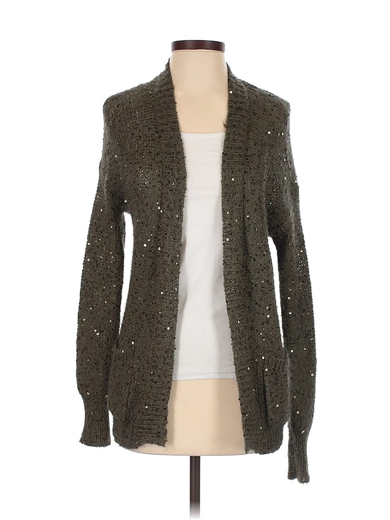 Pre-owned Express Cardigan Sweater In Brown