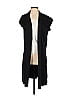 Joan Vass 100% Nylon Black Cardigan Size S - photo 1