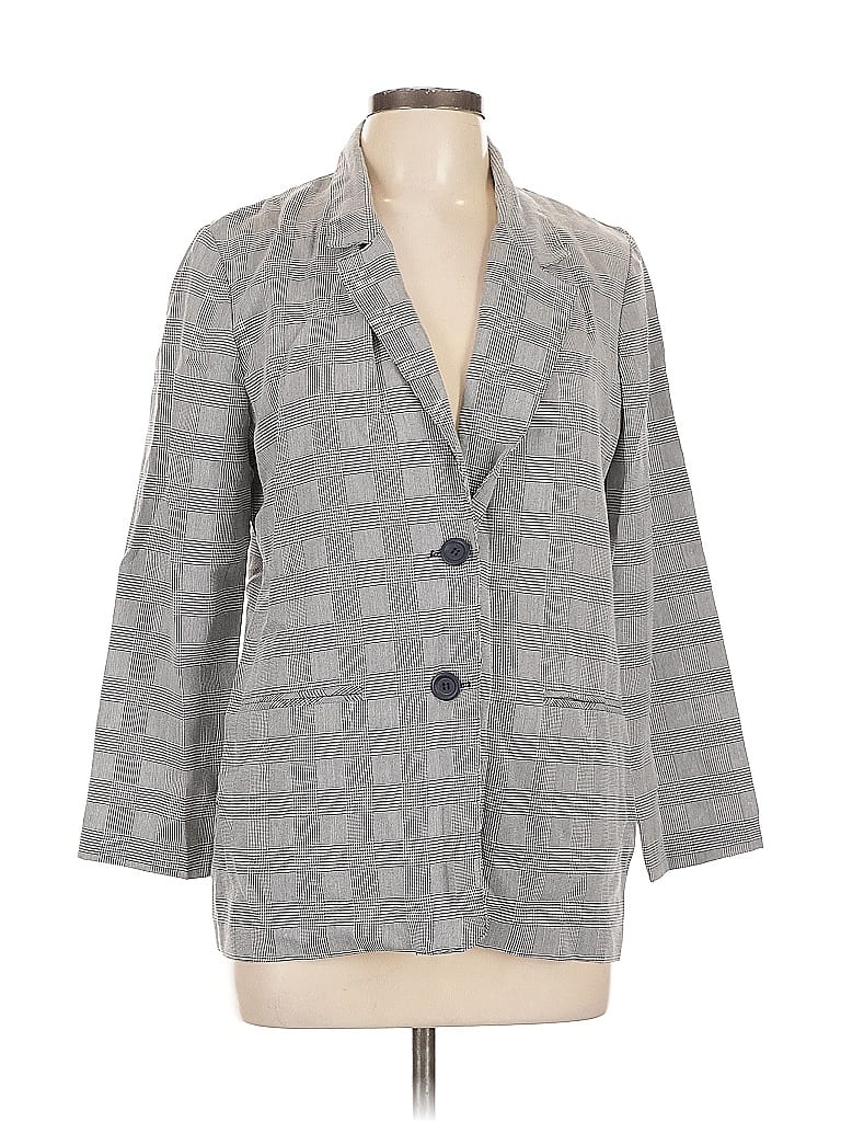 Pre-owned Alfred Dunner Blazer Jacket In Black