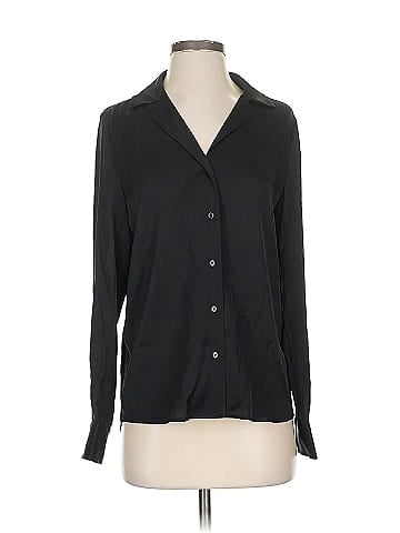 Quince Long Sleeve Silk Top (view 1)