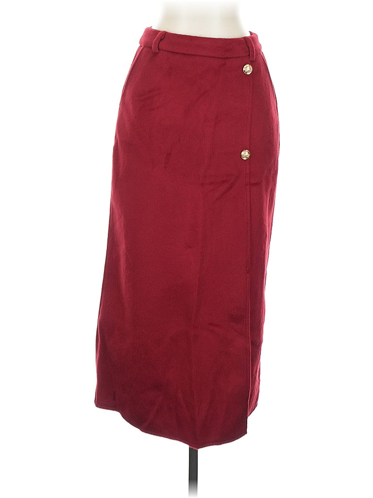Pre-owned Assorted Brands Casual Skirt In Burgundy