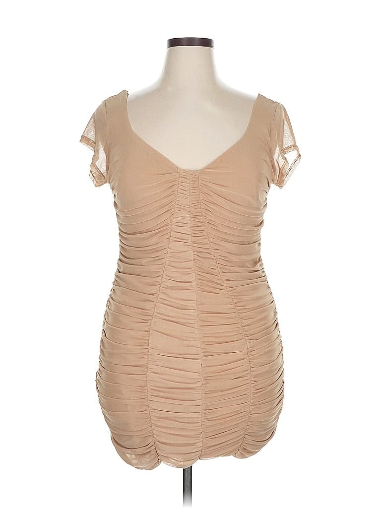 FASHION NOVA Pre-owned Cocktail Dress In Brown
