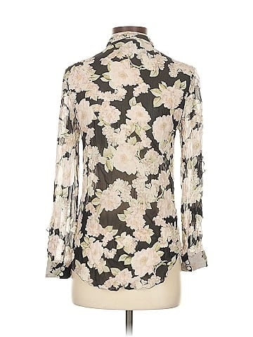 Nicholas Long Sleeve Silk Top (view 2)