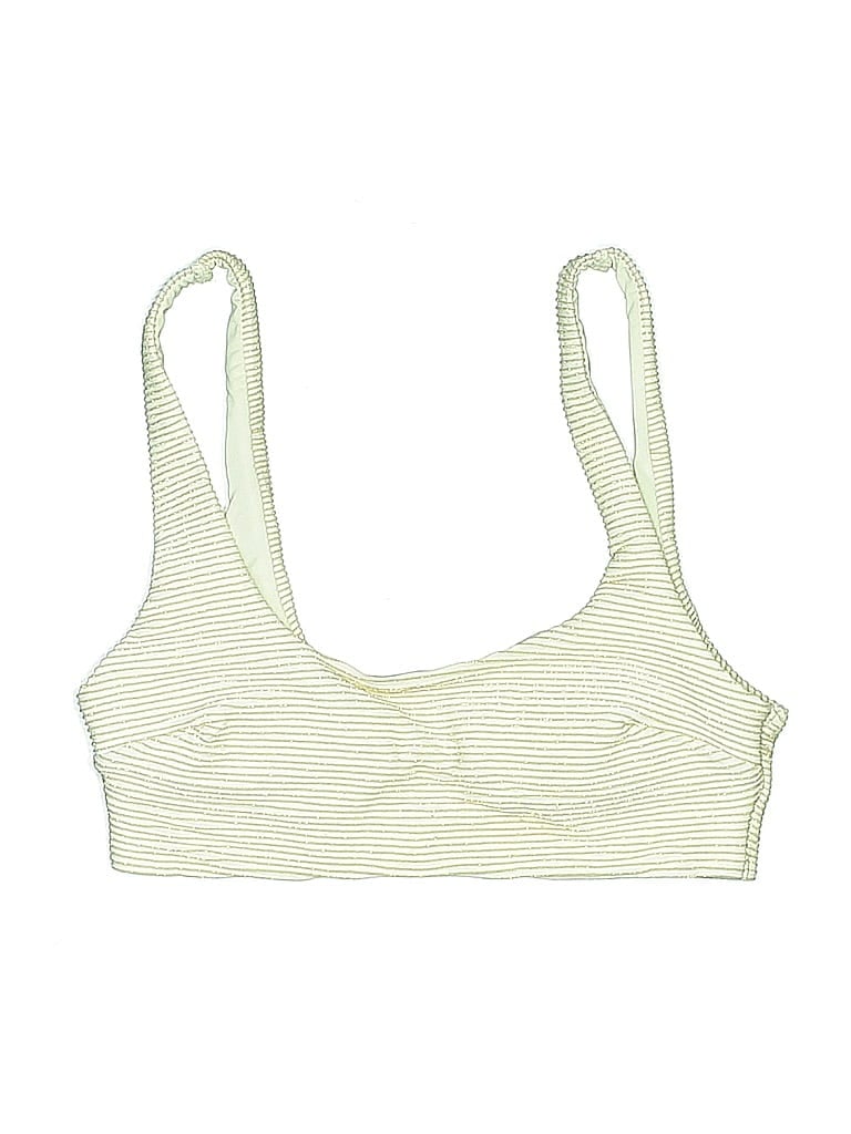Pre-owned H&m Swimsuit Top Ivory Swimwear In White