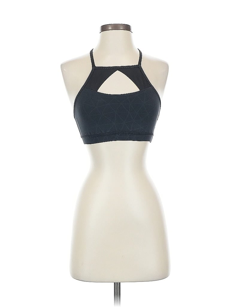 Pre-owned Lululemon Athletica Tank Top Black Halter Neckline Tops