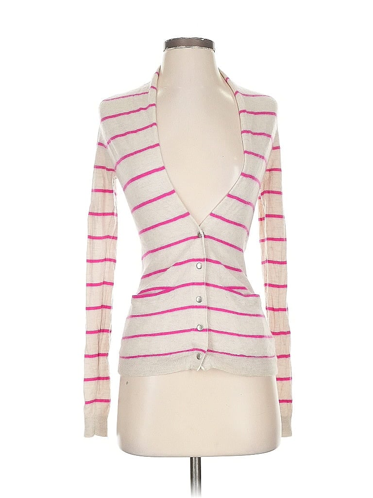 Pre-owned Theory Cashmere Cardigan Sweater In Pink