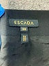 Escada 100% Virgin Wool Solid Black Wool Skirt Size EU 38 / US 8 - photo 3