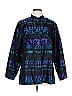 Chico's Design 100% Silk Blue Purple Raincoat Size Lg (2) - photo 1