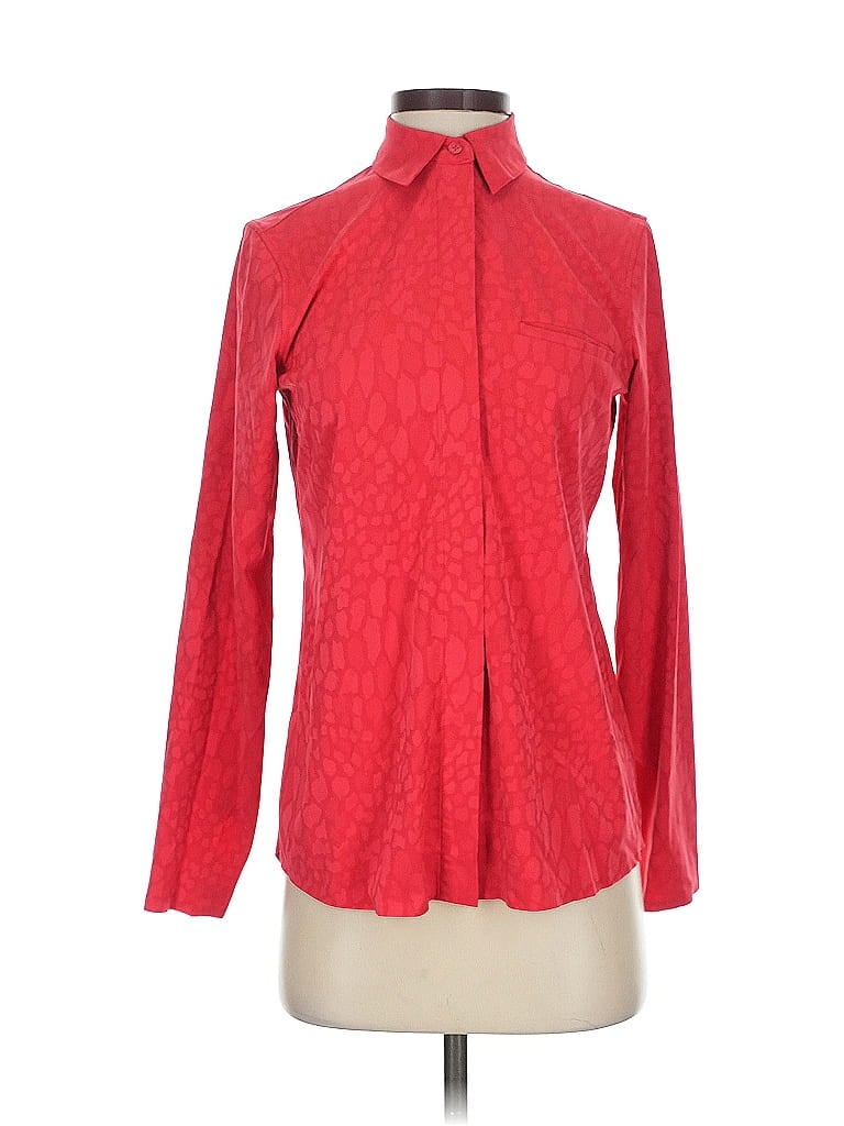 Click to view more detailed imagery on our partner's website Pre-owned Athleta Long Sleeve Blouse In Red