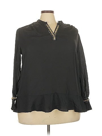 NY Collection Long Sleeve Blouse (view 1)