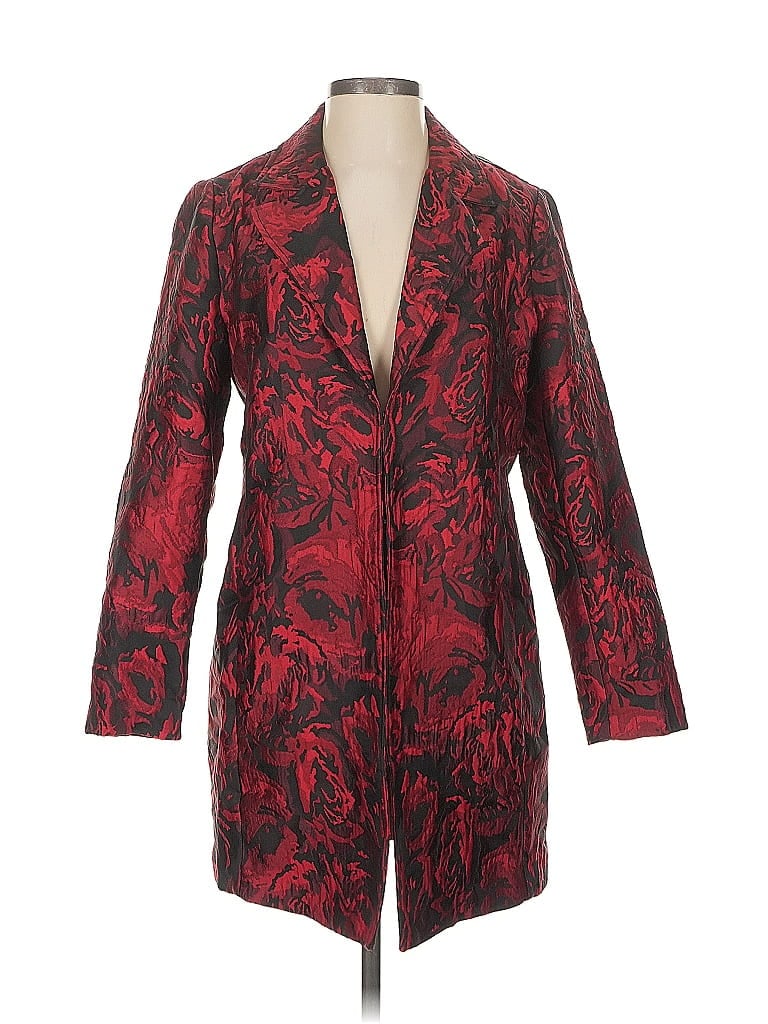 Pre-owned Chico's Blazer Jacket In Red