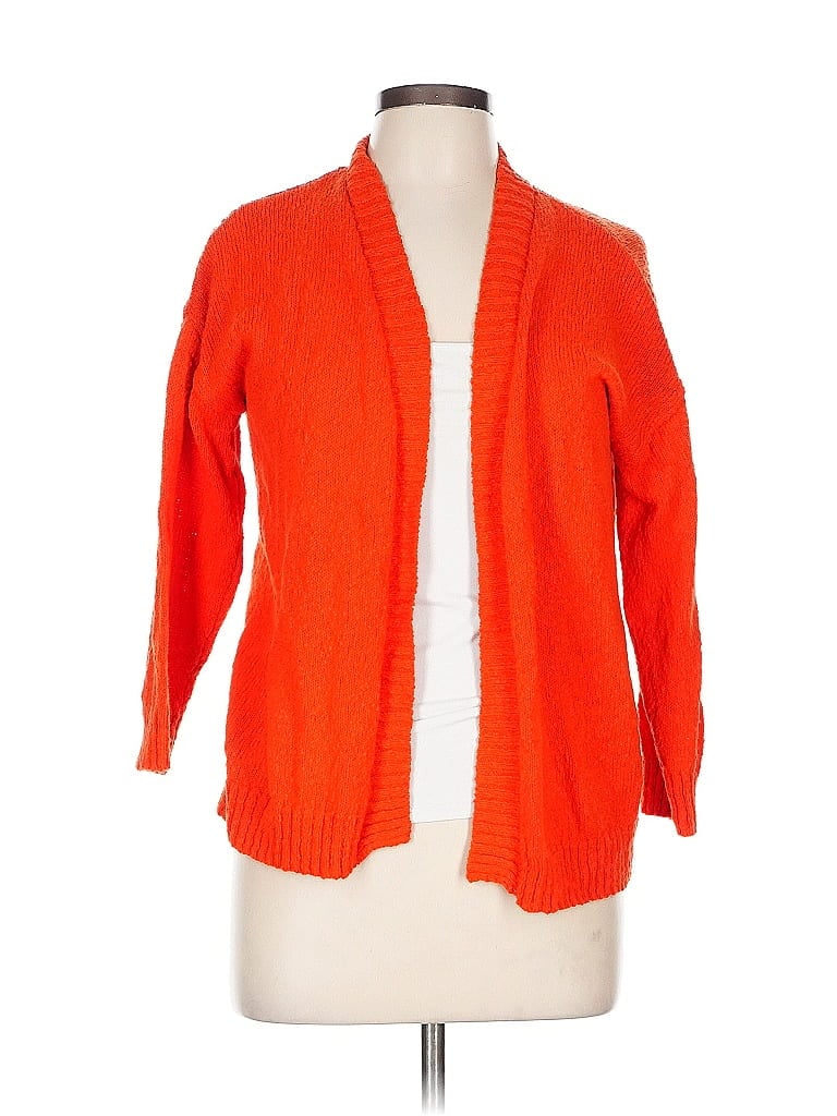 Pre-owned Marled By Reunited Cardigan Sweater In Orange