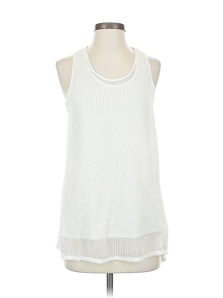 Pre-owned Cynthia Rowley Tjx Sleeveless Blouse In White