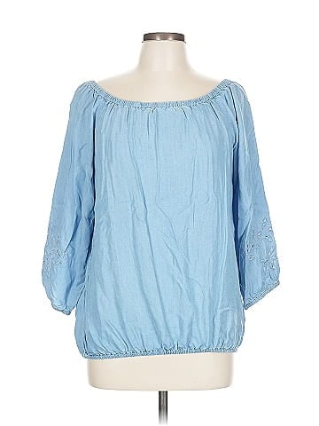 New York & Company 3/4 Sleeve Blouse (view 1)