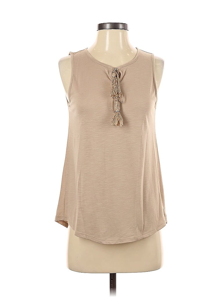 CHARMING CHARLIE Pre-owned Sleeveless Blouse In Brown
