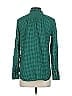 J.Crew Houndstooth Green Long Sleeve Button-Down Shirt Size 4 - photo 2