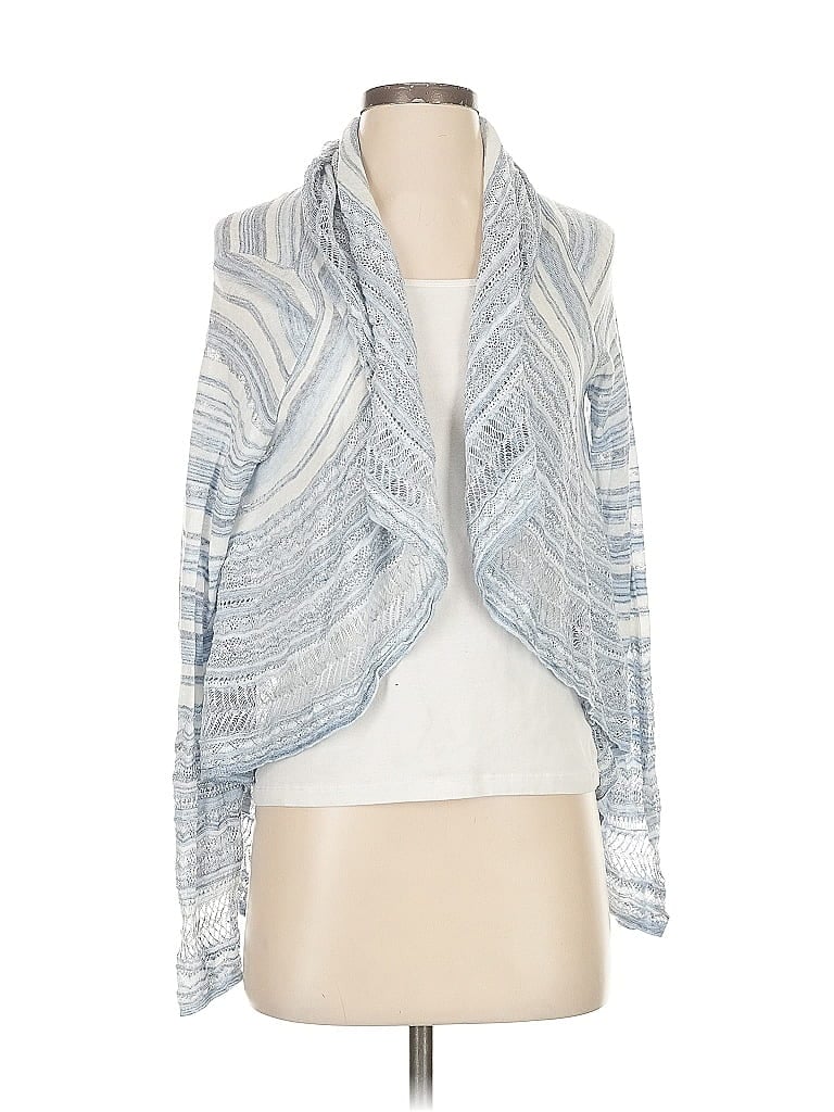Pre-owned Unbranded Cardigan Sweater In Silver
