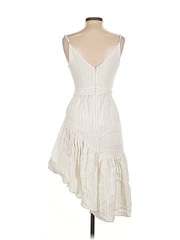 Marissa Webb Collective Stripe Surplice Midi Dress (view 2)
