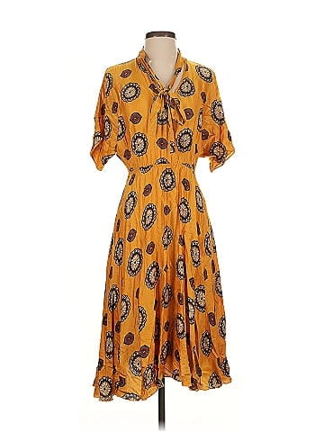 NISSA Marigold Print Dress (view 1)