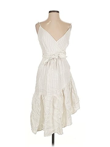 Marissa Webb Collective Stripe Surplice Midi Dress (view 1)