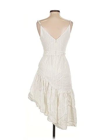 Marissa Webb Collective Stripe Surplice Midi Dress (view 2)