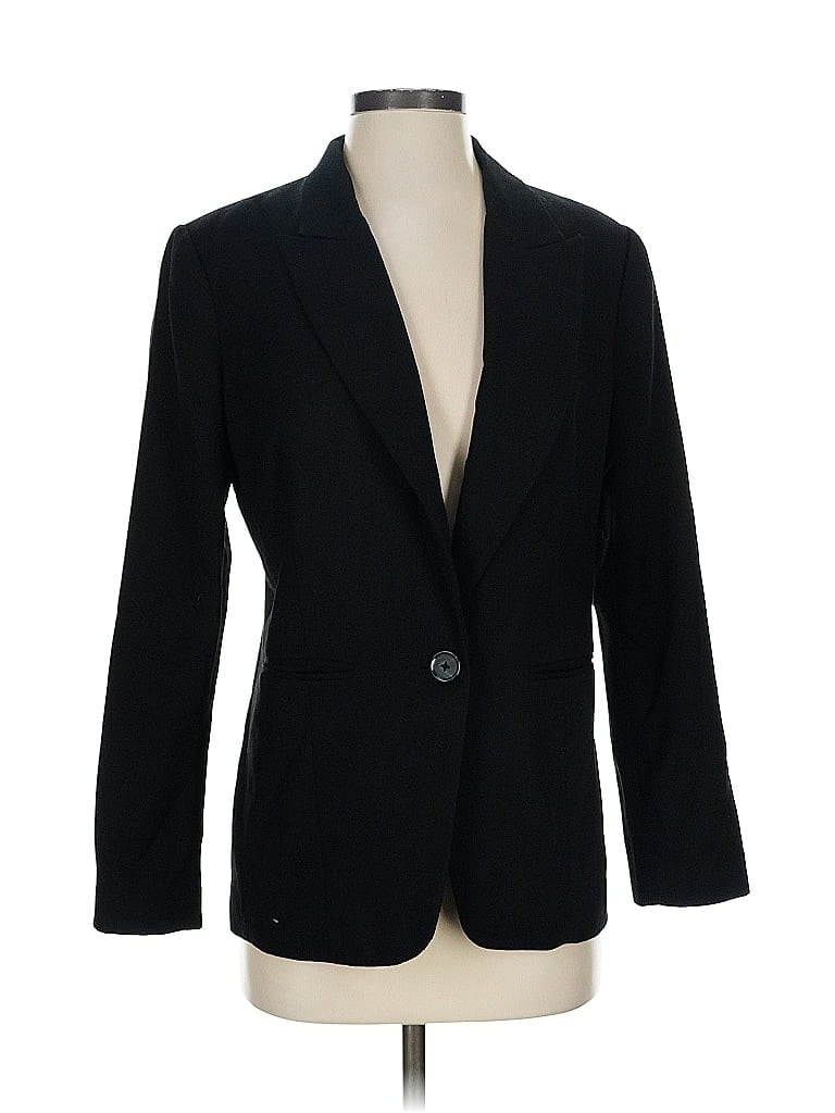 Pre-owned Chico's Blazer Jacket In Black