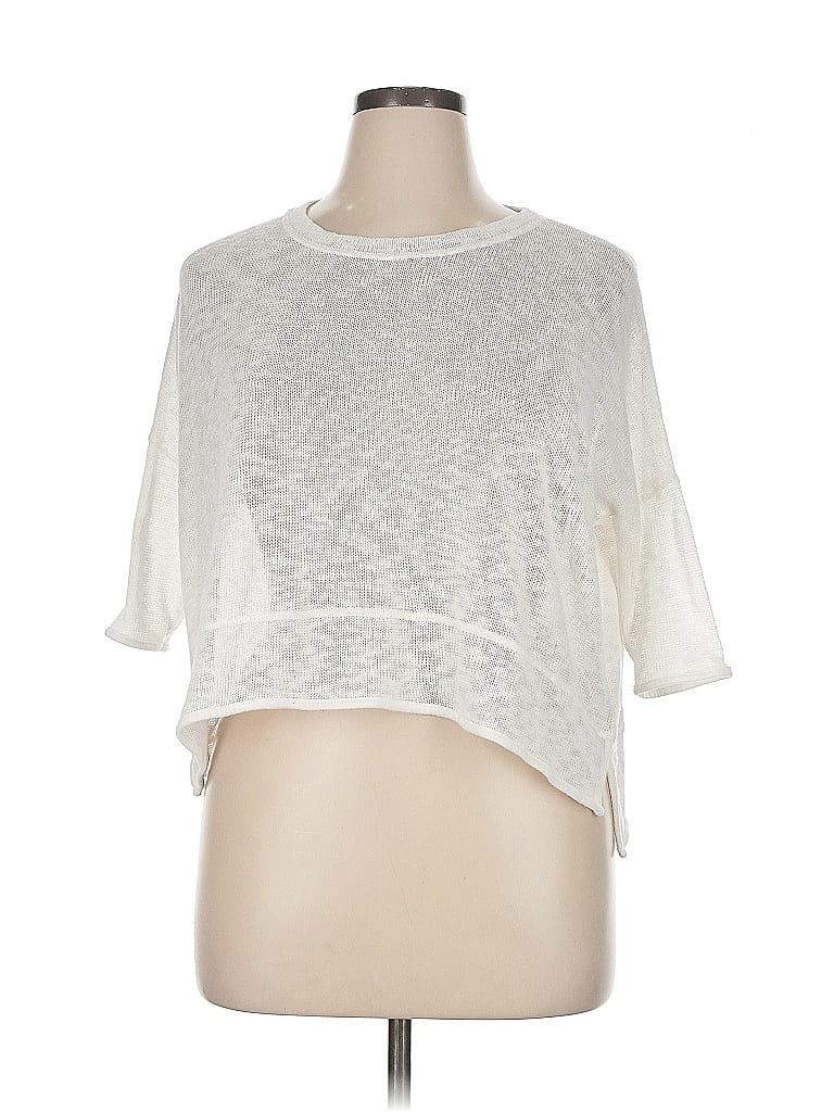 Pre-owned Nally & Millie Cardigan Sweater In White