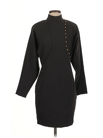 Nicole Miller Collection Puff Sleeve Button Dress (view 1)