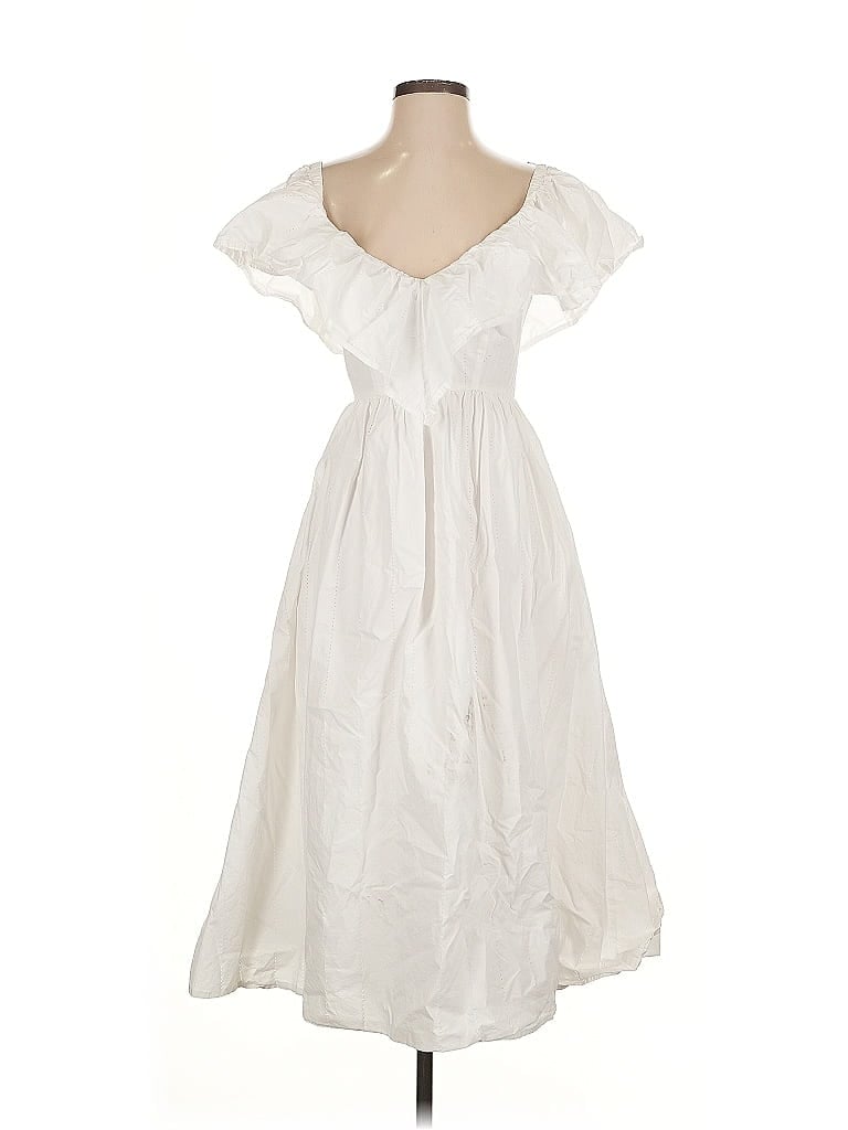 Click to view more detailed imagery on our partner's website Pre-owned Adam Lippes Collective Casual Dress In White
