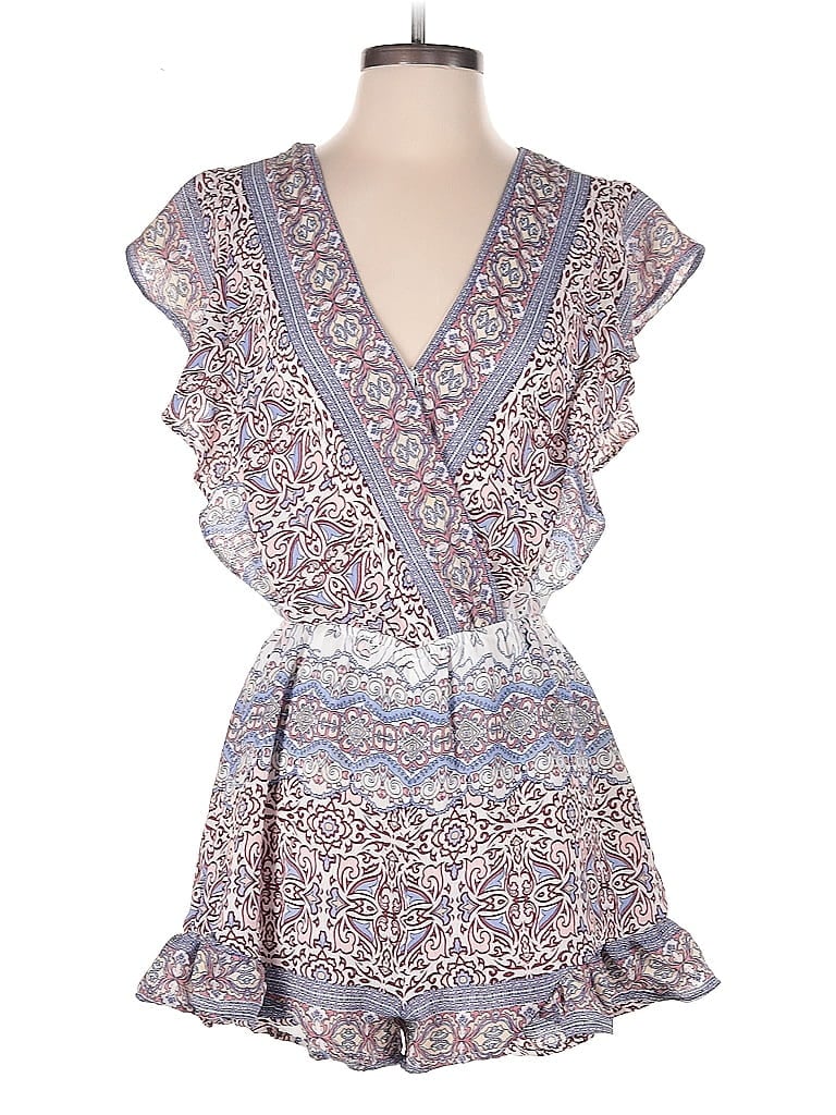 Pre-owned Blue Rain Romper In Blue