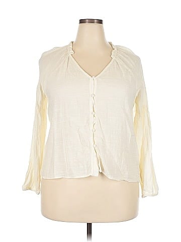 ABLE 3/4 Sleeve Button-Down Shirt (view 1)
