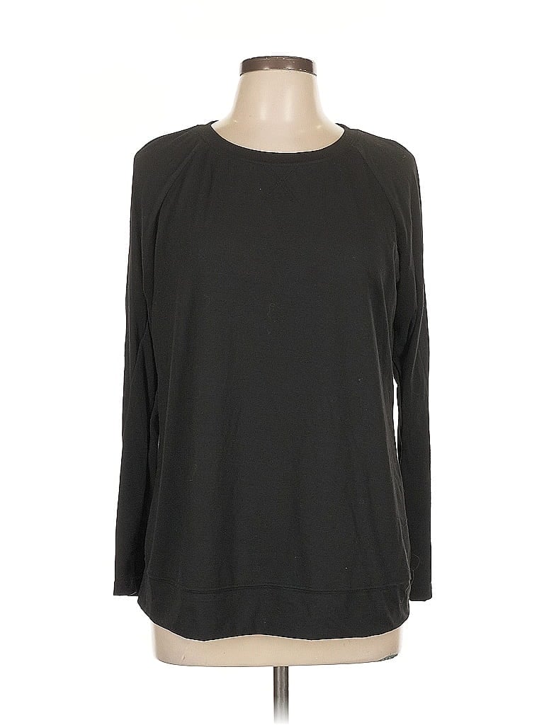 AUTOMET Pre-owned Long Sleeve Top Black Crew Neck Tops