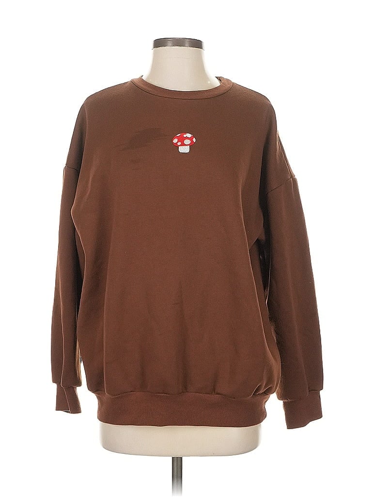 Pre-owned Unbranded Sweatshirt In Brown