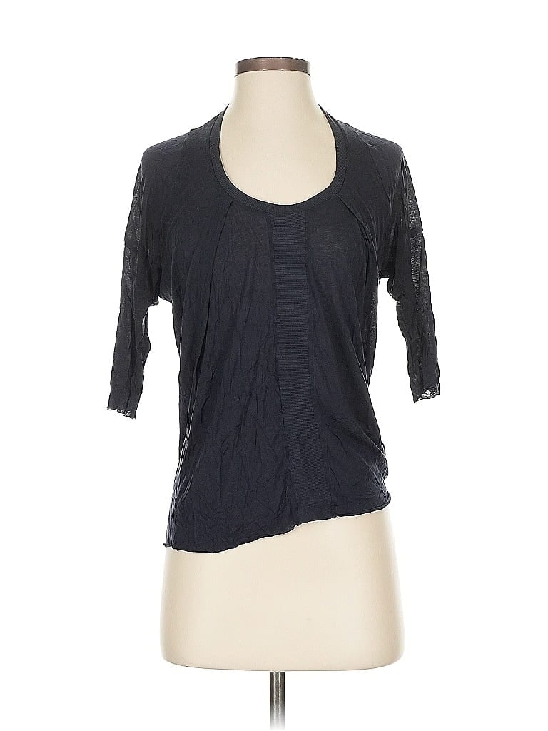 Pre-owned Allsaints Spitalfields 3/4 Sleeve T-shirt In Black