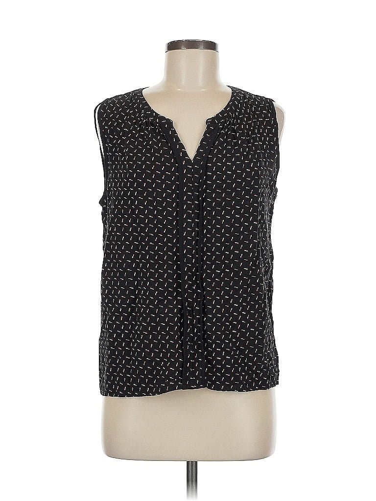 Pre-owned Liz Claiborne Career Sleeveless Blouse In Black