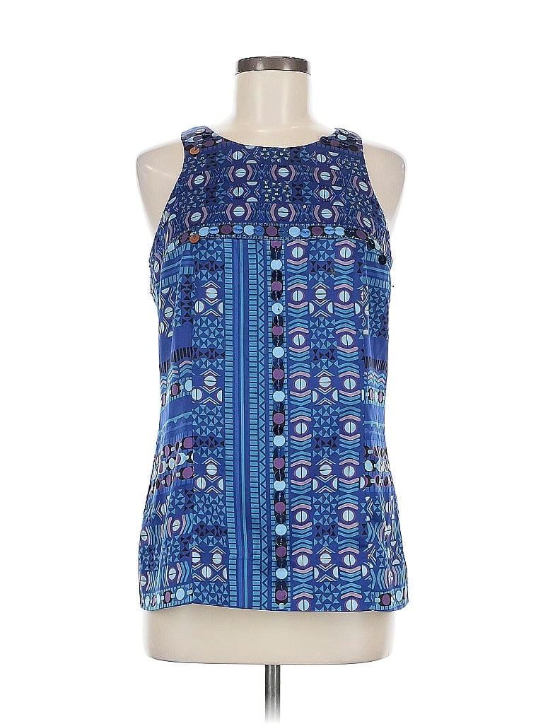 Pre-owned Eci Sleeveless Blouse In Blue