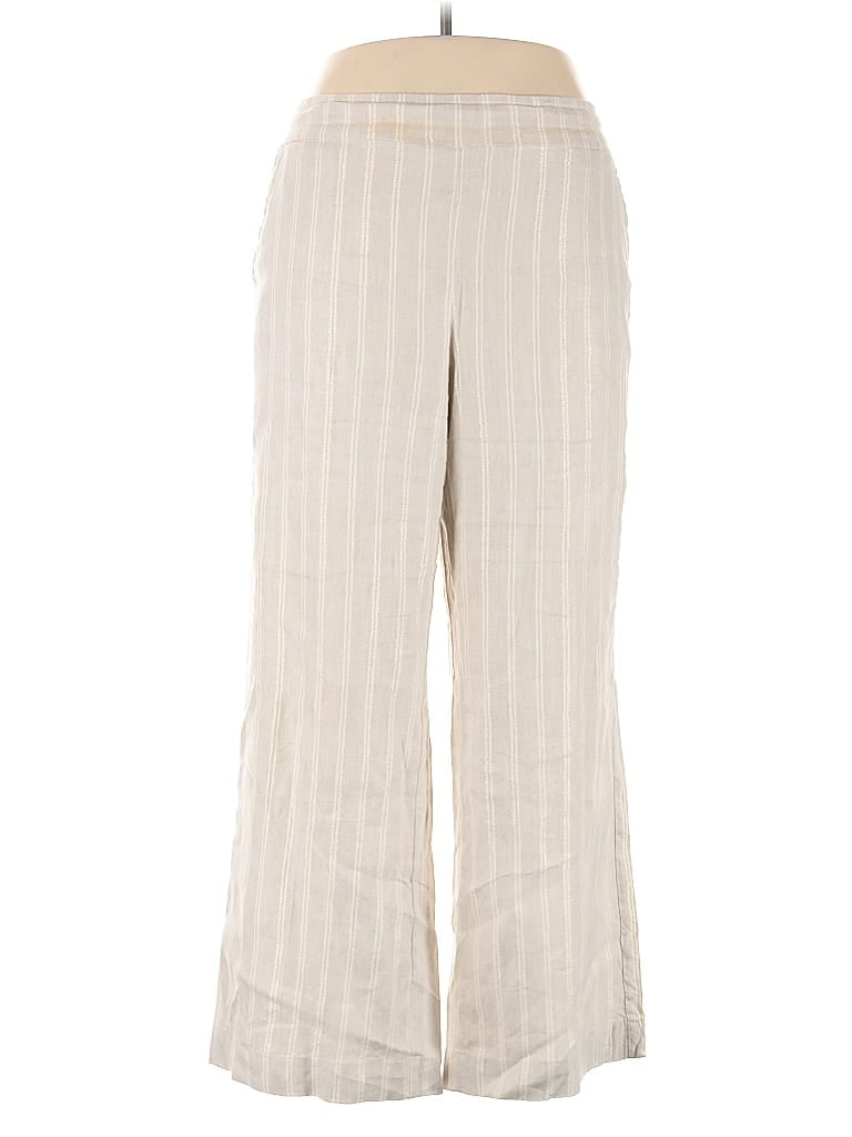 Pre-owned Chico's Linen Pants In Brown