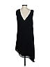 Halston Heritage 100% Polyester Solid Black Casual Dress Size 4 - photo 2