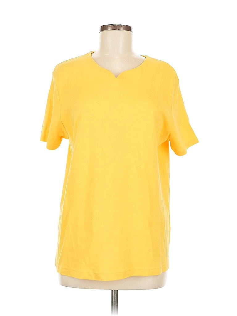 Pre-owned Westbound Short Sleeve T-shirt In Yellow