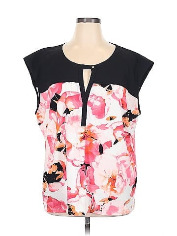 Calvin Klein Short Sleeve Blouse (view 1)
