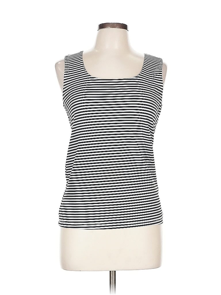 Pre-owned Bar Iii Sleeveless Top Black Scoop Neck Tops