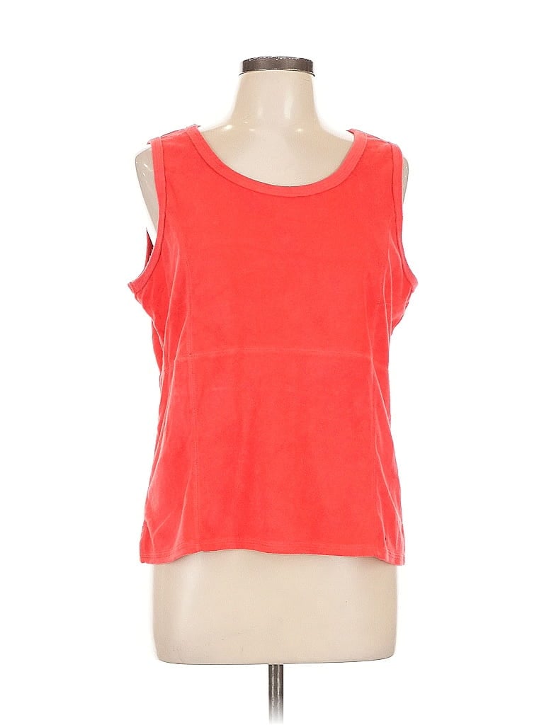 Pre-owned Liz Claiborne Sleeveless T-shirt In Red