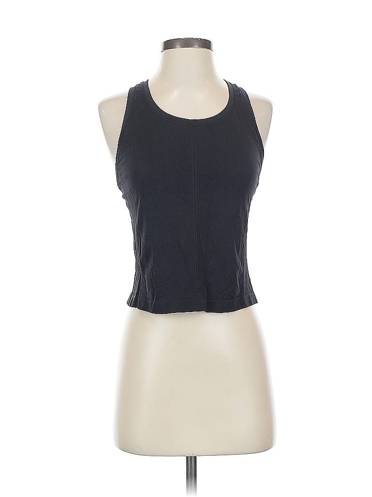 Pre-owned All In Motion Tank Top Black Halter Neckline Tops