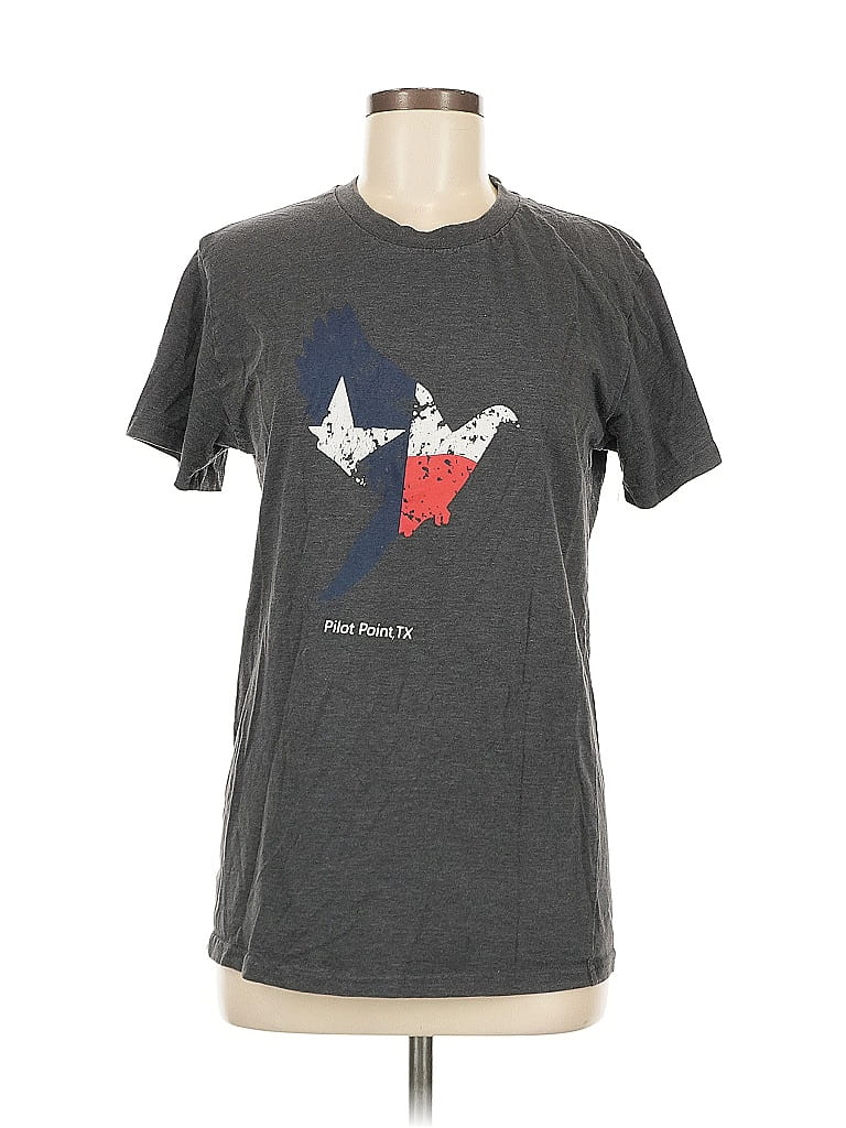 Pre-owned Assorted Brands Short Sleeve T-shirt In Gray