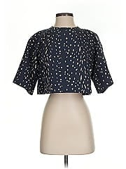 Apiece Apart Short Sleeve Silk Top