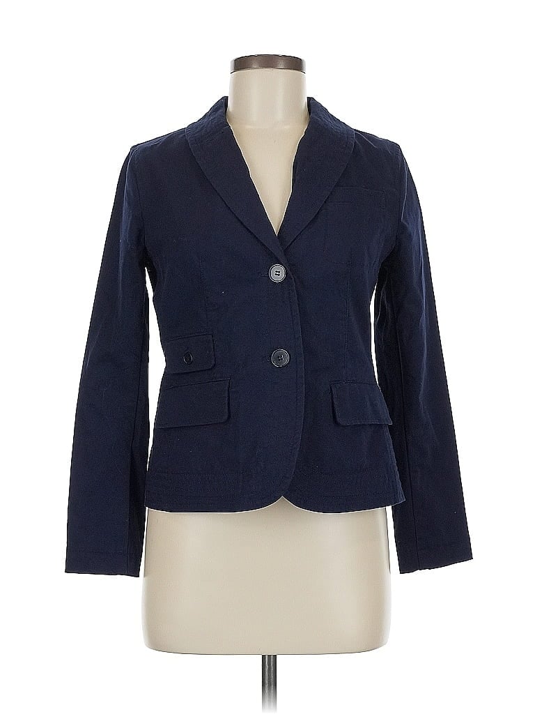 Pre-owned Talbots Blazer Jacket In Blue